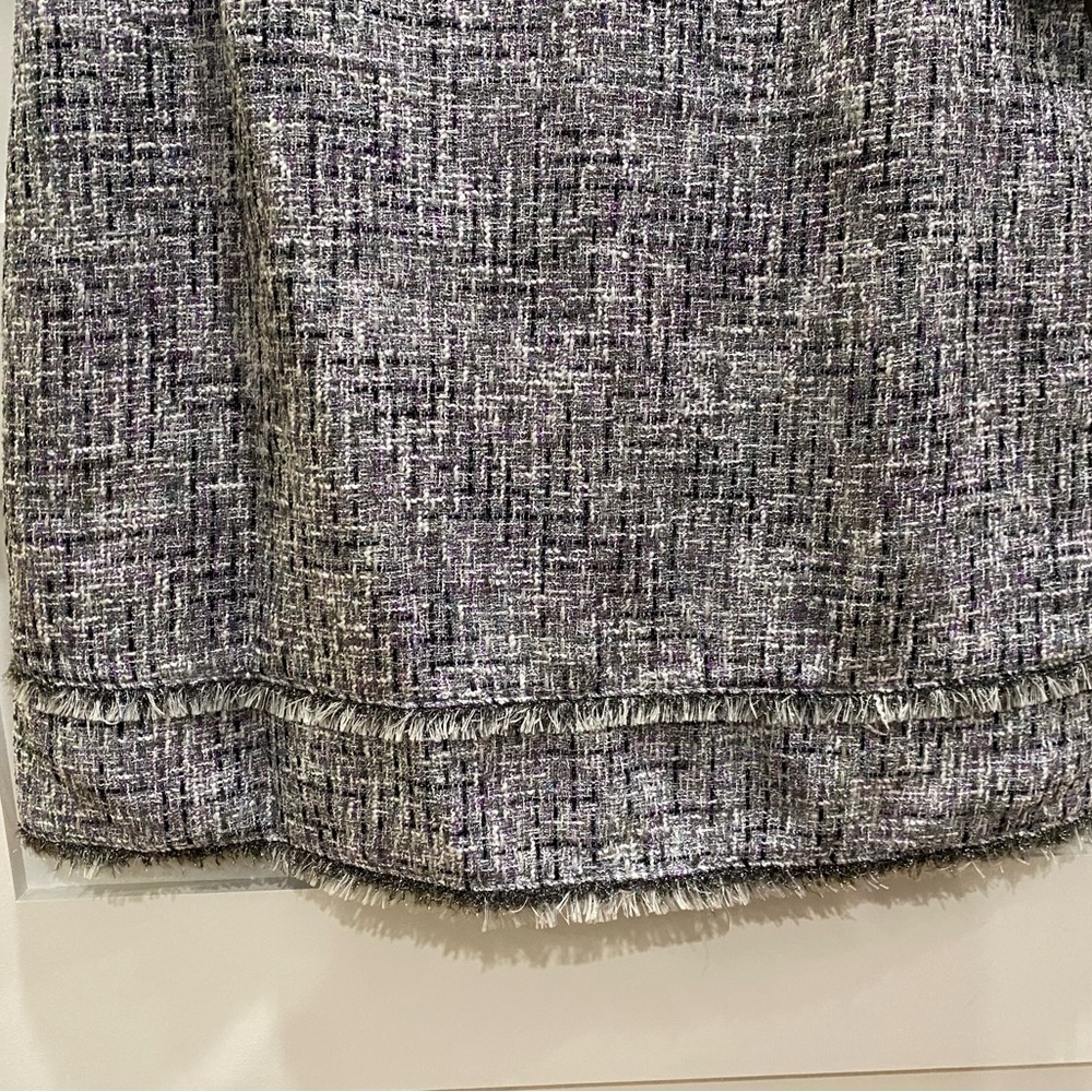 Adrianna Papell Tweed and tinsel mini dress size 14 - Picture 12 of 12